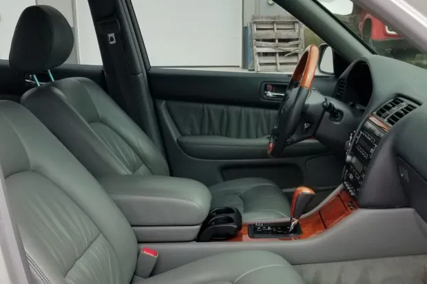 Interior of 1998 Lexus LS400 with Cypress leather seats.