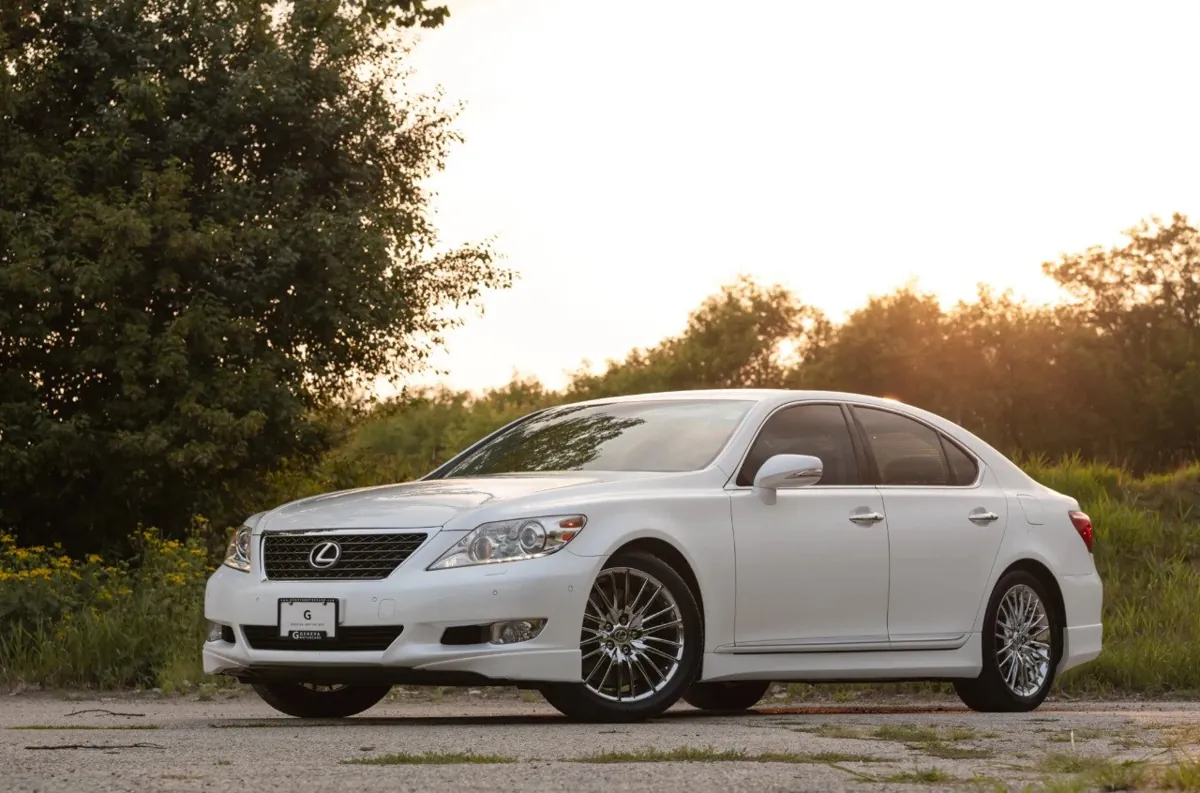 White 2010 Lexus LS 460 parked outdoors