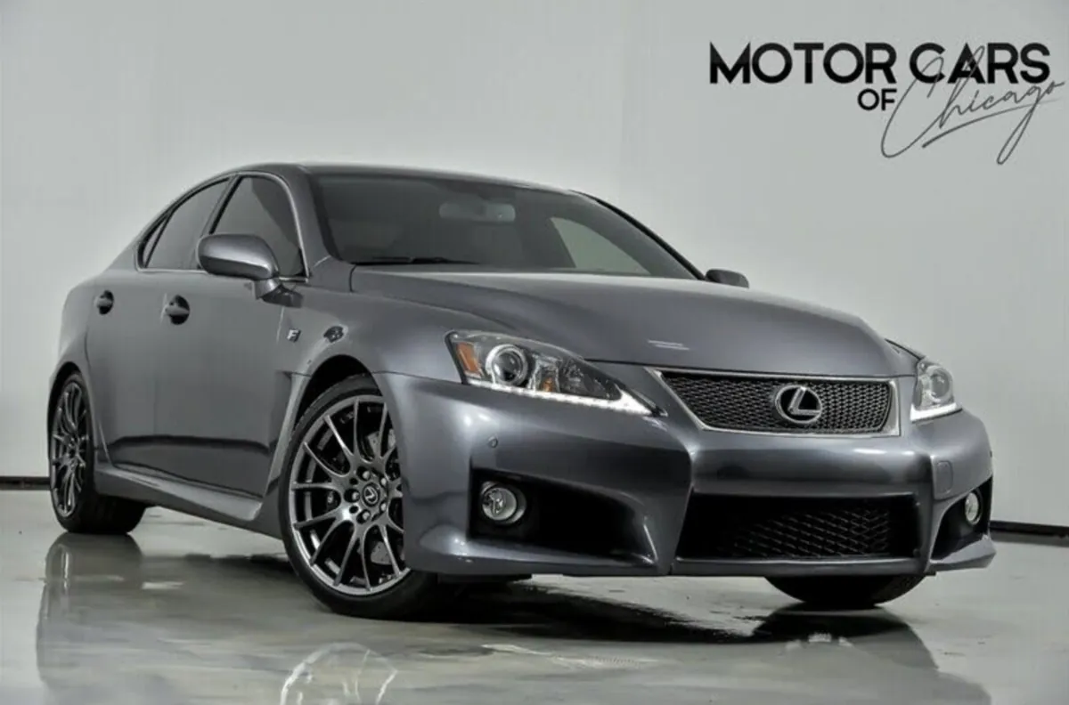 2012 Lexus ISF in a showroom setting.