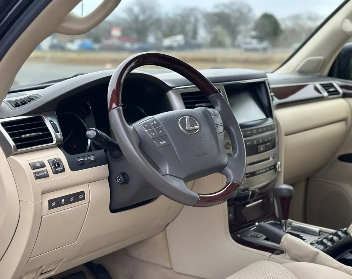 Interior of 2013 Lexus LX 570 dashboard.