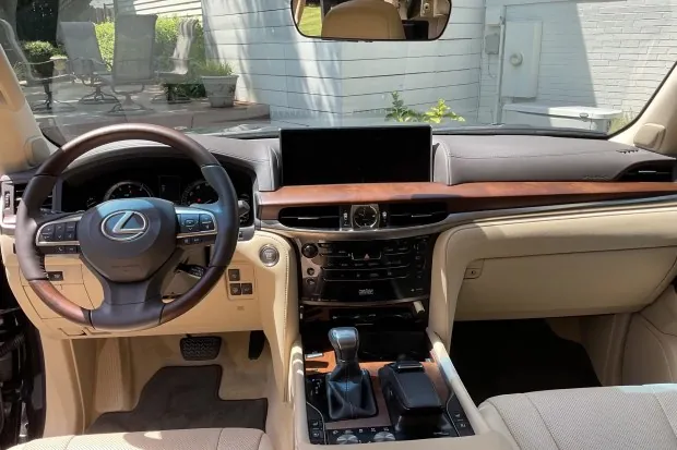 Interior of 2017 Lexus LX570 dashboard