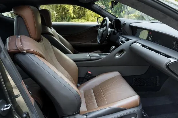 Interior of 2020 Lexus LC500 Inspiration Series