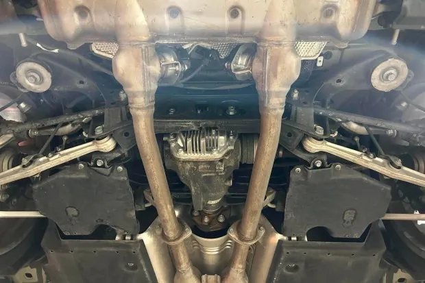 Undercarriage of 2020 Lexus LC500 Inspiration Series