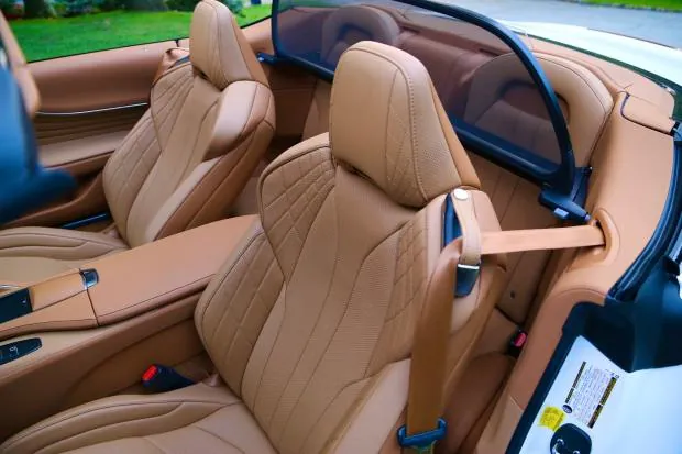 Toasted Caramel leather seats in Lexus LC500.