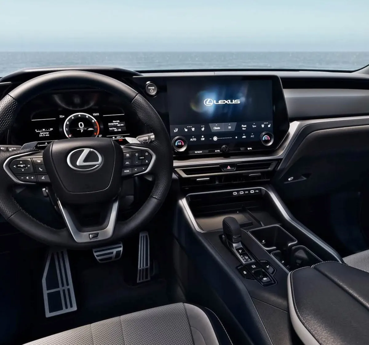 Lexus TX 2025 interior dashboard view.