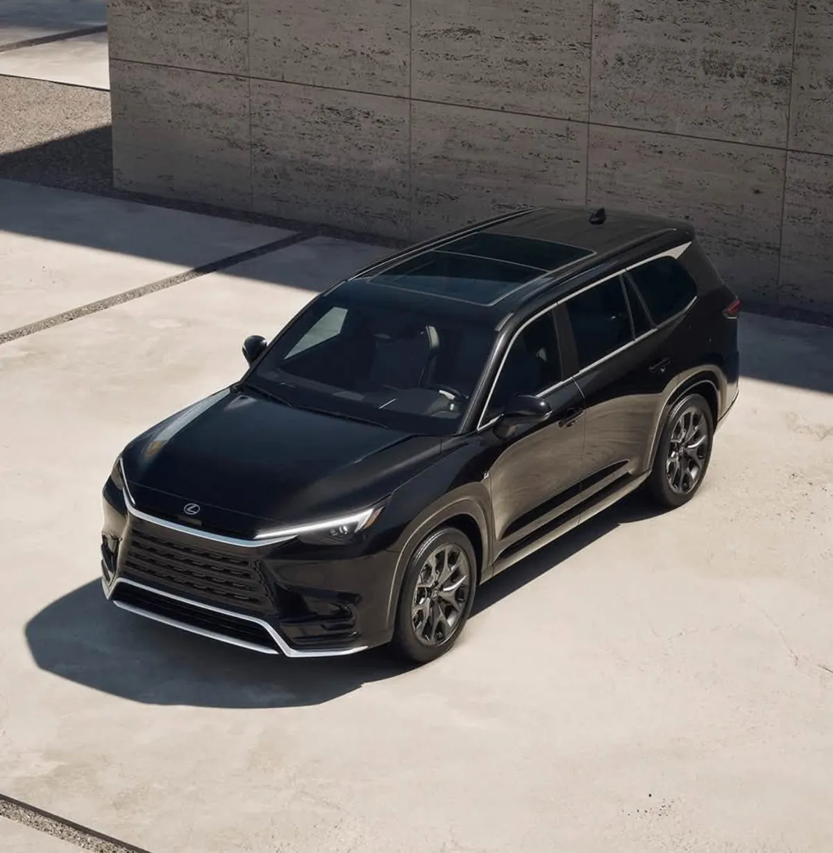 2025 Lexus TX parked on concrete surface.