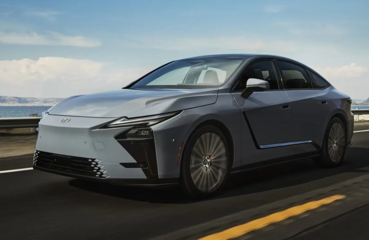 2026 Lexus ES driving on coastal road