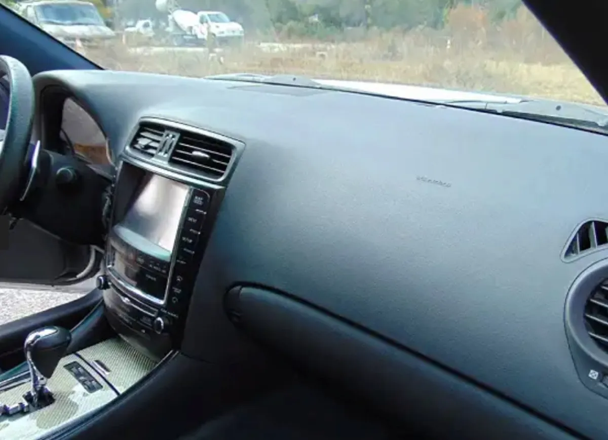 Lexus ISF interior dashboard view