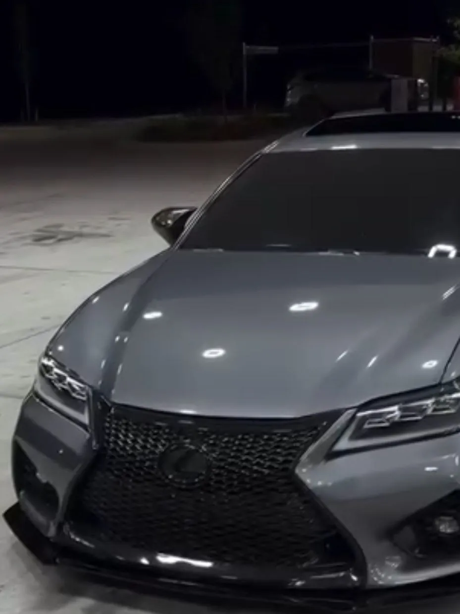 Modified Lexus GS at night